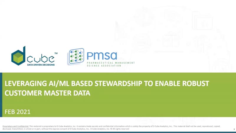 Leveraging AI/ML Based Stewardship to Enable Robust Customer Master Data